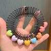 Peine para el cabello roto en la frente de los niños, peine para el cabello con forma de disco para la parte posterior de la cabeza de las niñas, peine para el cabello con forma de disco, peine de dibujos animados para niñas.