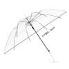 Guarda-chuva Transparente Minimalista Estilo Japonês com 8 Varetas, Cabo Curvo, Haste Reta, Guarda-chuva Simples para Estudantes, Ferramenta para Pintura DIY, Guarda-chuva Publicitário de PVC
