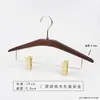Percha de Madera Maciza de Nogal Negro Percha para Pantalones para Tienda de Ropa Uso en Casa, Pinza de Madera Antideslizante para Pantalones de Armario