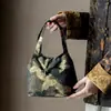 Bolsa para Tetera de Tela Hecha a Mano de las Dinastías Tang y Song, Bolsa Grande para Almacenamiento de Tetera de Viaje al Aire Libre, Bolso de Mano para Mujer, Bolsa Portátil de Estilo Chino