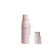 Nueva botella de agua deportiva aislada, diseño elegante para hombres y mujeres, vaso para beber de doble propósito, botella de agua portátil para exteriores y vaso con pajilla para que los estudiantes lo usen en la escuela
