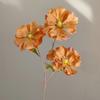Flor artificial marrom flor de casamento rosa lírio hortênsia flor artificial marrom falsa fábrica atacado