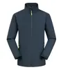 Chaqueta ligera de una sola capa con cuello alto y forro de malla de fibra de poliéster pongee de alta elasticidad, adecuada para ropa de trabajo corporativa y actividades de team building