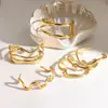 El nuevo brazalete de acero inoxidable con incrustaciones de diamantes de Liquan tiene un aspecto de alta gama, brazalete de acero de titanio con apertura irregular de oro de 18k que no se decolora
