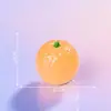 Simulación de paisaje en miniatura, bolsa sorpresa de frutas que brillan en la oscuridad, accesorios de decoración DIY con pegamento de crema temática de alimentos, figuras de resina para escritorio