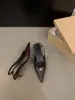 Zapatos de tacón alto de aguja elegantes negros estilo francés Chuyuji, sandalias de punta cerrada, zapatos de hada, nuevo diseño de punta para primavera-verano 2026