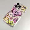 Design Inglês com Tema de Amor Adequado para Apple 16 Pro Max/15/14/11 Space Case Capa Completa para iPhone 13/17