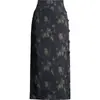 Falda estampada para mujer, nueva moda otoño 2026, falda lápiz de cintura alta, de longitud media, elegante y con estilo