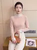 Camisa de Encaje para Mujer, Nueva Colección Otoño-Invierno 2026, Estilo Simple y de Alta Gama, Se Puede Usar por Fuera, Camisa Base para Mascarilla de Aceite de Coco para Mujer