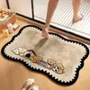 Tapete de Chão para Banheiro de Lama de Diatomáceas Desenho Animado, Absorvente de Água, Secagem Rápida, Tapete para Pés Antiderrapante para Entrada de Banheiro, Carpete de Banheiro Doméstico