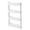 Estantería de Almacenamiento para Espacios Estrechos, Estantería de Múltiples Niveles para Huecos, Estantería Móvil con Ruedas para Cocina y Baño