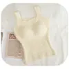 Nuevo Chaleco Térmico Largo de Cachemira para Otoño e Invierno con Almohadilla en el Pecho, Almohadilla Extraíble en el Pecho, Ropa Exterior y Ropa Interior Térmica para Mujeres