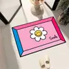 Alfombrilla de suelo de tierra de diatomeas con cara sonriente estilo coreano, adecuada para uso en el hogar, baño y entrada; absorbente, antideslizante y de secado rápido; disponible al por mayor