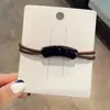 Elástico para Cabelo Cor de Chá com Leite Acessório de Cabelo Coreano Headband Corda de Cabelo Elegante Elástico de Cabelo Acrílico Atacado Não Danifica o Cabelo