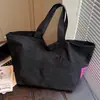 Bolsa de Lona Casual Perezosa Estilo Coreano para Mujer 2026 Nuevo Nicho Gran Capacidad Bolso de Hombro Tote para Viajes Personalizado