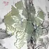 Jade Natural con Forma de Hoja de Jadeíta, Jadeíta Pequeña con Forma de Hoja Transparente como el Hielo, Accesorios Tallados a Mano, Colgantes, Accesorios para Cumpleaños al por Mayor