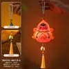 Linterna de Conejo Linda 2026 Nuevo Estilo Conejo de Jade para Niños Portátil Estilo Antiguo Luminosa Linterna de Flor Pequeña Linterna Colgante Adorno