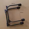 Escritorio de Noche, Escritorio para Computadora, Mesa Pequeña, Las Patas de la Mesa Están Reforzadas, Duradera y Estable, Accesorios de Mesa, Negro, Dos Piezas con Tornillos