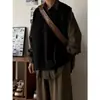 Chaleco suéter de punto casual retro estilo japonés para primavera y otoño, unisex, estilo preppy, color liso, diseño neutro, chaleco de moda para pareja