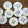 Botones Adorables de Colores con Manchas para Ropa DIY Infantil, Pinzas para el Cabello, Accesorios para Bolsos, Botones de Resina para Suéteres