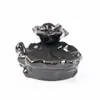 Pequeño quemador de incienso quemador de incienso antiguo quemador de cerámica para el hogar sándalo quemador ceremonia del té interior Retro quemador de incienso de reflujo esmalte dorado arena venta al por mayor