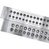 Chapas Metálicas Redondas Escovadas, Placas de Metal com Desenho de Fio Dourado e Prateado, Quadradas, Triangulares, Retangulares, Semicirculares, Ferramentas de Metalurgia para Fabricação de Joias