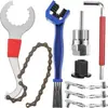 Herramienta de Eje Integrado para Bicicleta Hexágono de 8 mm con Tapa de Cabeza Cuadrada 4 Llave Herramienta de Volante Herramienta de Mantenimiento