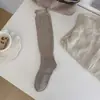 Calcetines de becerro youjiaxiu para otoño e invierno, estilo retro japonés estilo Miu, holgados, con borde enrollado, calcetines finos de lana, calcetines de tubo largos y calcetines holgados