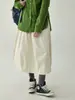 Falda Elástica de Cintura Estilo Japonés Beidao para Mujer, Nuevo Diseño Primavera y Otoño, Falda de Botones Florales, Falda de Trabajo para Verano