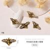 Accesorios para Uñas Artísticas al por Mayor Remaches Metálicos Estilo Japonés Abejita Aleación Oro y Plata Vintage Set de Cruces Decoraciones para Uñas