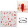 Zhengxiang comercio exterior transfronterizo japonés y coreano pegatinas de uñas relieve pegamento suave 5D sirena medusa doradas pegatinas de uñas al por mayor personalizadas