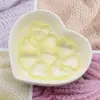 Color transparente con agujero para colgar pequeño colgante de corazón de melocotón amor corazón cuentas material para bisutería DIY collar pendientes colgante