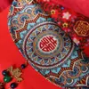 Envelope Vermelho de Casamento Tendência Nacional High-End Dez Mil Yuan Boca a Boca Arte em Tecido Tamanho Grande Bolsa Envelope Vermelho Chinesa Envelope de Dinheiro da Sorte para Noivado