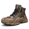 Botas de Trabajo Martin Gruesas Antideslizantes Resistentes al Desgaste de Caña Alta para Hombre para Exteriores Otoño/Invierno Nuevo Estilo Moda Deportivas de Tobillo para Hombre