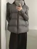 Coletes de plumas tamanho plus size estilo coreano para homens e mulheres, nova moda outono e inverno, coletes de gola alta soltinhos, peças de outer wear da moda