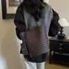 Bolsa Cesta de Legumes com Textura de Alta Qualidade Padrão Trançado Retrô Nova Outono 2026 Moda Simples Bolsa de Mão Tote de Ombro