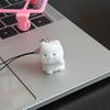 Resina Estampado Lindo Perro Estéreo Colgante para Teléfono Móvil Pareja Hombres y Mujeres Memoria USB Colgante Colgante para Bolso Cadena para Teléfono Móvil Femenino