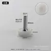 Venta directa acero inoxidable fondo negro y blanco pie de ajuste de plástico soporte de equilibrio fijación mecánica muebles pie de ajuste de nylon atornillado a mano