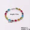 Pulsera de Zirconia Chapada en Cobre Moxi Jewelry Fila de Diamantes Estilo Europeo y Americano Diseño Nicho Natural Simple Accesorios de Pulsera para Mujer
