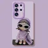 Adequado para Capa de Celular Boneca Menina Samsung Galaxy S26 S25Ultra Silicone S24+ Fofa S23 Case Desenho Animado