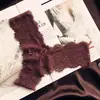Nuevo Tanga de Encaje y Malla con Doble V en la Cintura Estilo Europeo y Americano de Alta Gama Forma de T Sexy de Cintura Baja Pantalones Cortos para Mujer