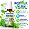 KineShineX Spray Refrescante Bucal para Mascotas 30ML Universal para Gatos y Perros Spray de Cuidado de Aliento Fresco Limpieza