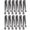 Fabricante de origen Juego de 12 piezas 304 Acero inoxidable Pinzas para azúcar Pinzas para hielo Transfronterizo 11cm Mini pinzas para hielo Pinzas para cubos de azúcar Pinzas de servicio