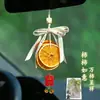 Decoración para Colgar en el Coche de Rodajas de Naranja, Adorno Seco para Colgar en el Coche, Colgante de Pared para la Paz y Buenos Deseos, Decoración de Naranja para Buenos Deseos
