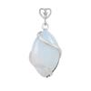 Comercio exterior transfronterizo joyería al por mayor colgante ovalado de cristal natural collar de línea simple ojo de caballo femenino versátil sensación de alta gama