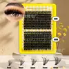 Bestseller transfronterizo europeo y americano Amazon DIY pestañas postizas de autoinjerto segmentadas de un solo grupo 80D100D pestañas de fusión en caliente