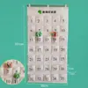 Bolsa de almacenamiento para cuerda de saltar de jardín de infantes Bolsa de almacenamiento para colgar en la pared del aula Bolsa de almacenamiento para toalla de sudor Lienzo de clase escolar Bolsa colgante para teléfono móvil y artículos varios