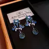 Pendientes Asimétricos de Corazón con Alas de Perla de Aguja Plateada, Aretes de Personalidad Vintage, Pendientes Versátiles de Moda para Mujer