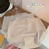 Ropa interior de una pieza de talle medio de seda de hielo ultrafina de secado rápido para mujer, entrepierna de algodón transpirable, máscara desnuda, calzones para mujer