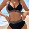 2027 Nuevo Traje de Baño Europeo y Americano Amazon Transfronterizo Bikini Sexy de Dos Piezas para Mujer AliExpress Traje de Baño Más Vendido